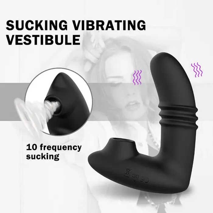 10 Modes Clitoral Sucking Vibrator Thrusting Stimulator Anal Dildo babysexlover Female Sex Toys