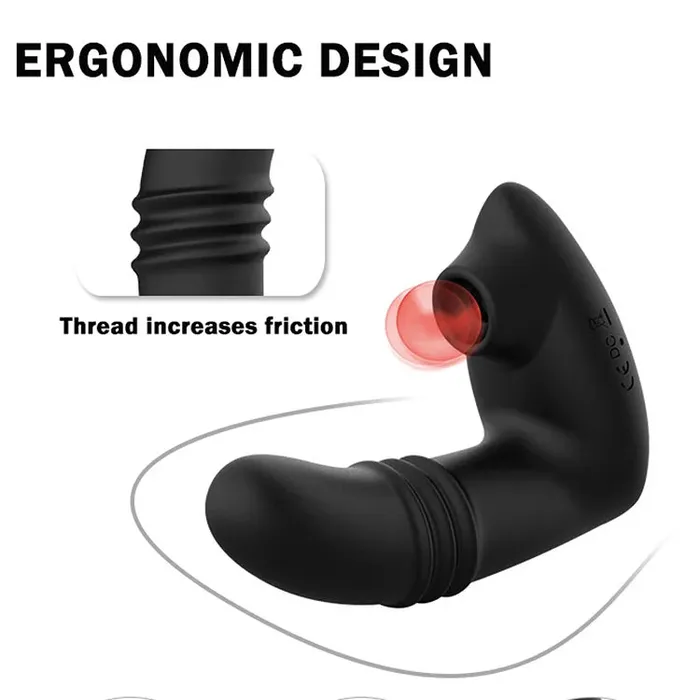 10 Modes Clitoral Sucking Vibrator Thrusting Stimulator Anal Dildo babysexlover Female Sex Toys