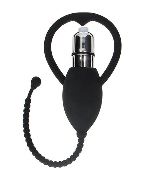 Male Sex Toys OUCH URETHRAL SOUNDING SILICONE VIBRATING BULLET PLUG Flirt Adult Store