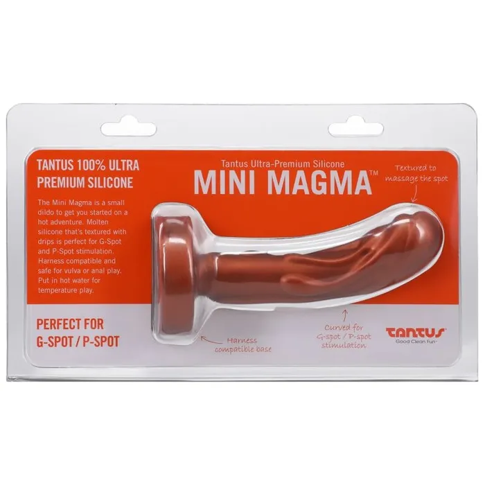 Tantus Female Sex Toys Mini Magma Dildo Copper Copper