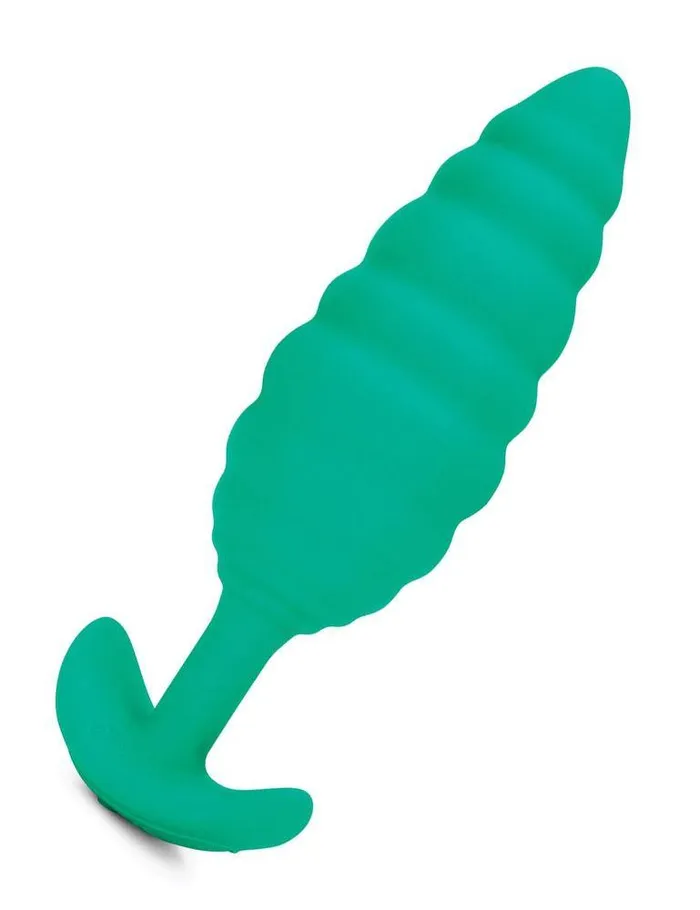Anal bVibe bVibe Texture Butt Plug Twist Green Large