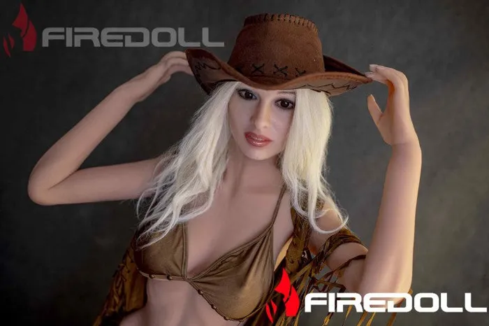 Fire Doll Male Sex Toys Fire Doll Felicia Silicone TPE Hybrid Sex Doll Tongue included Implanted Hair 166cm