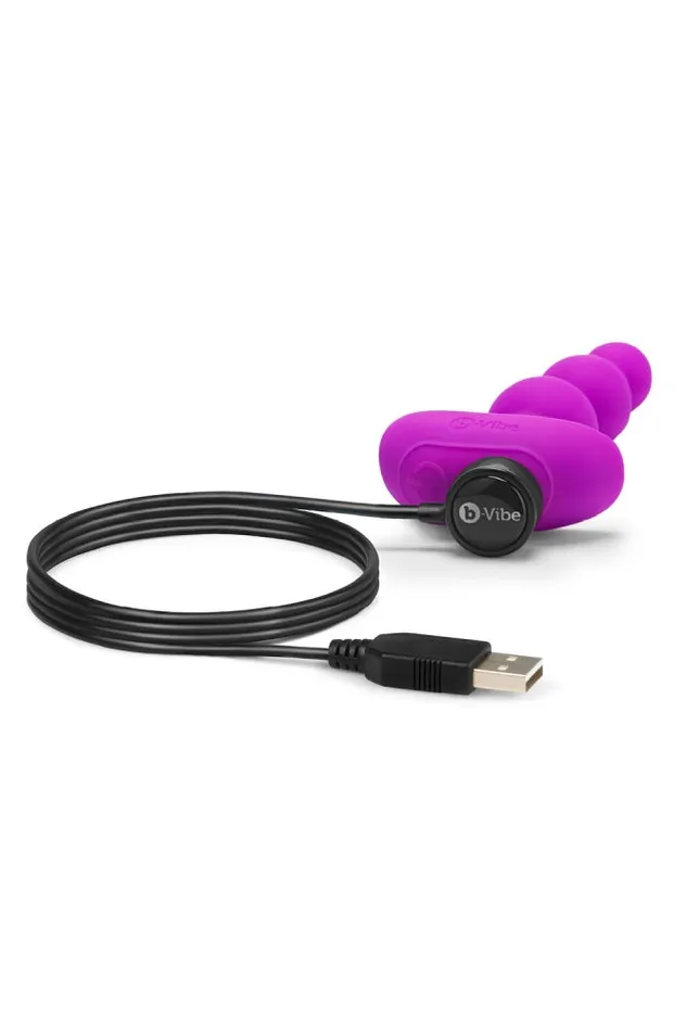 Anal BVibe bVibe Triplet Anal Beads Fuchsia
