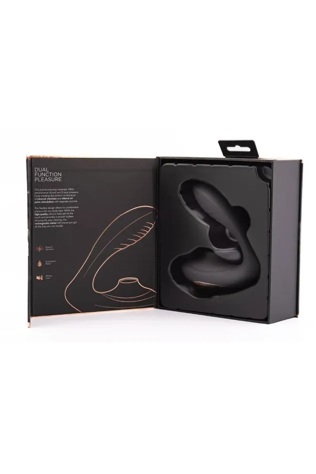 Coquette Pleasure Collection 23609 The Royal Embrace Dual Stimulator Black Coquette Female Sex Toys
