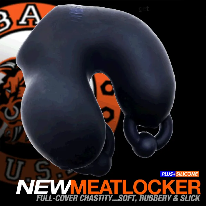 Oxballs Meat Locker Full Cover Chastity Black OXBALLS Anal