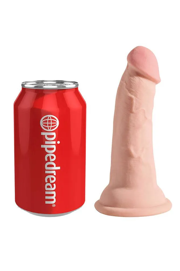Pipedream Dildos Pipedream King Cock Plus 5 Triple Density Realistic Dildo Beige