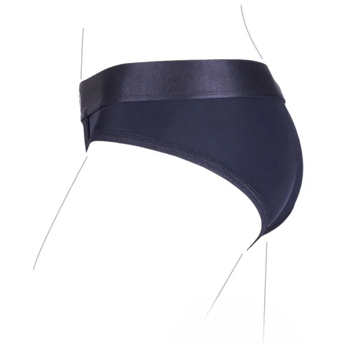 Shots Toys Shots Ouch Vibrating Strap On High Cut Brief Black Female Sex Toys