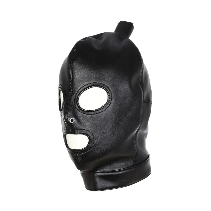 Lovegasm Restraints Leather Mask With Ponytail