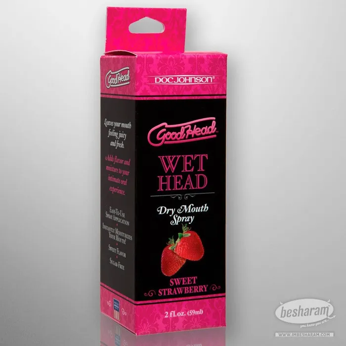 Male Sex Toys Doc Johnson Good Head Wet Head 2 oz Spray Bottle