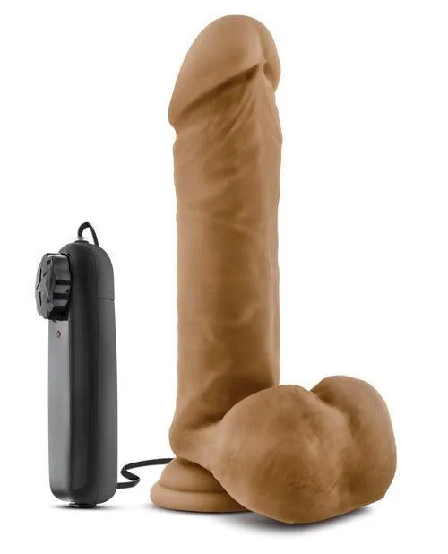 Blush Novelties Dildos Blush Loverboy Soccer Champ 8 Vibrating Realistic Cock Mocha