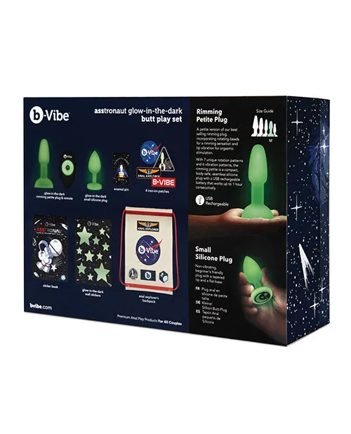 Cotr INC Anal BVibe Asstronaut Butt Play Set Glow in the Dark