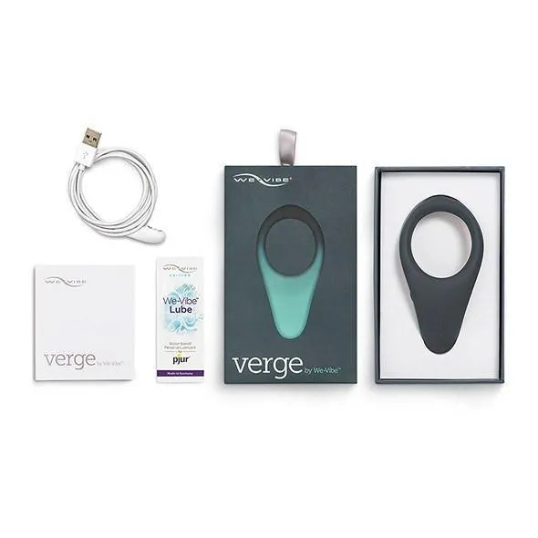 Couples WeVibe Verge Vibrating AppControlled Cock Ring Slate WE VIBE