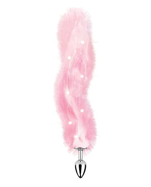 Hott Products Anal Foxy Tail Light Up Faux Fur Butt Plug