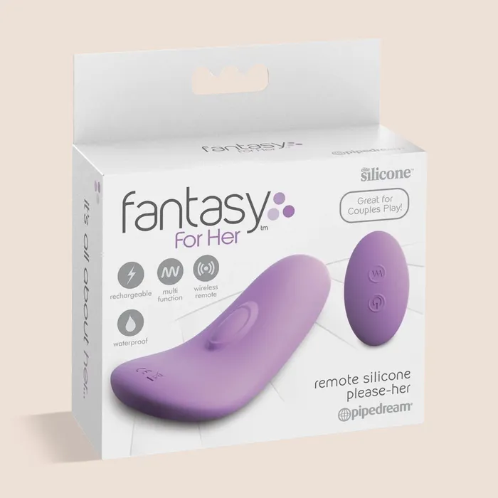 Pipedream Products Female Sex Toys Fantasy For Her Remote Silicone PleaseHer rechargeable