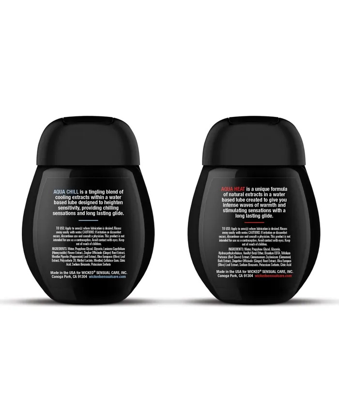 Wicked Sensual Care Sensation Kit Cooling and Warming Water Based Lubricants 15 oz Bottles Wicked Sensual Care Male Sex Toys Wicked Sensual Care Sensation Kit Cooling and Warming Water Based Lubricants 15 oz Bottles Wicked Sensual Care Male Sex Toys