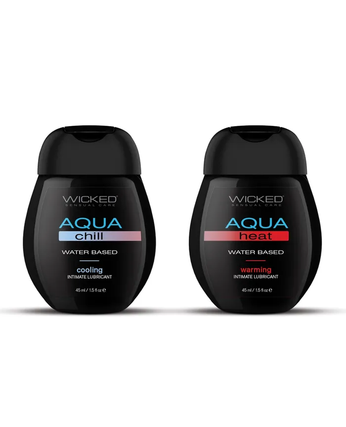 Wicked Sensual Care Sensation Kit Cooling and Warming Water Based Lubricants 15 oz Bottles Wicked Sensual Care Male Sex Toys Wicked Sensual Care Sensation Kit Cooling and Warming Water Based Lubricants 15 oz Bottles Wicked Sensual Care Male Sex Toys