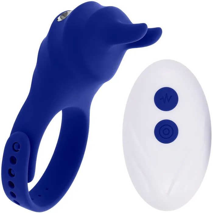 Zero Tolerance Zero Tolerance Adjustable Fun Ring Remote Control Cock Ring Blue Male Sex Toys