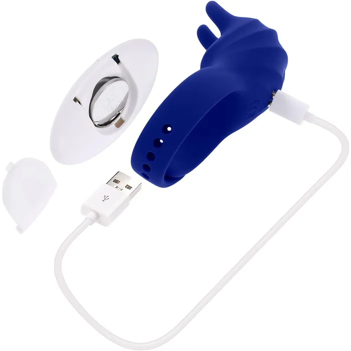 Zero Tolerance Zero Tolerance Adjustable Fun Ring Remote Control Cock Ring Blue Male Sex Toys