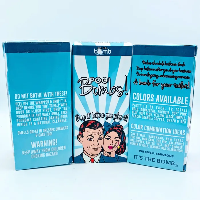 Anal Its the Bomb PooBombs for Him The Man That Has Everything Man Cave Manly Colors Gift
