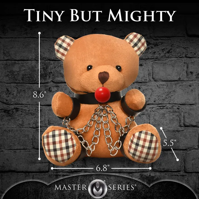Gagged Teddy Bear Plush Master Series Vibrators