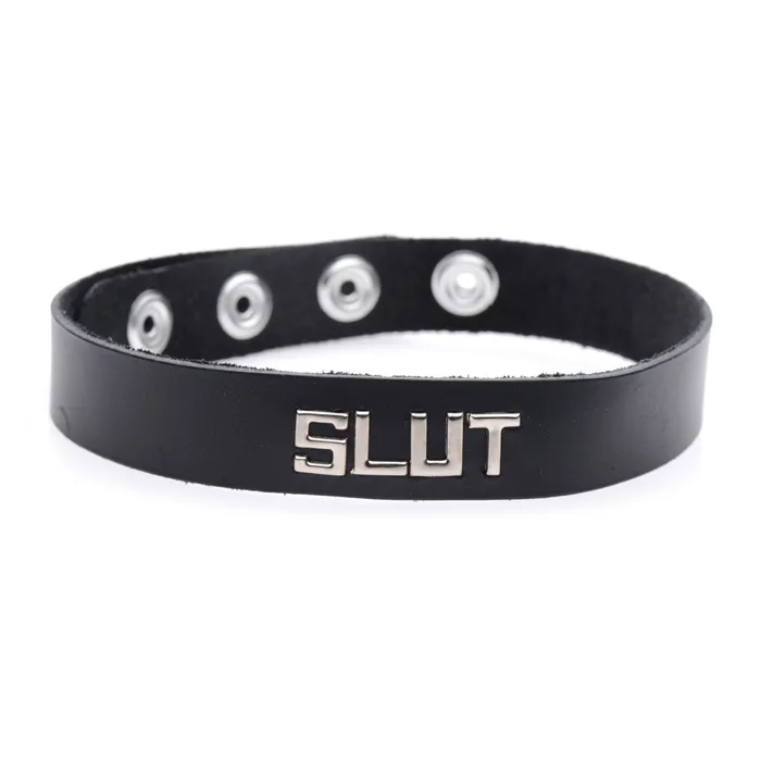 Strict Leather Restraints Leather ID Collar Slut