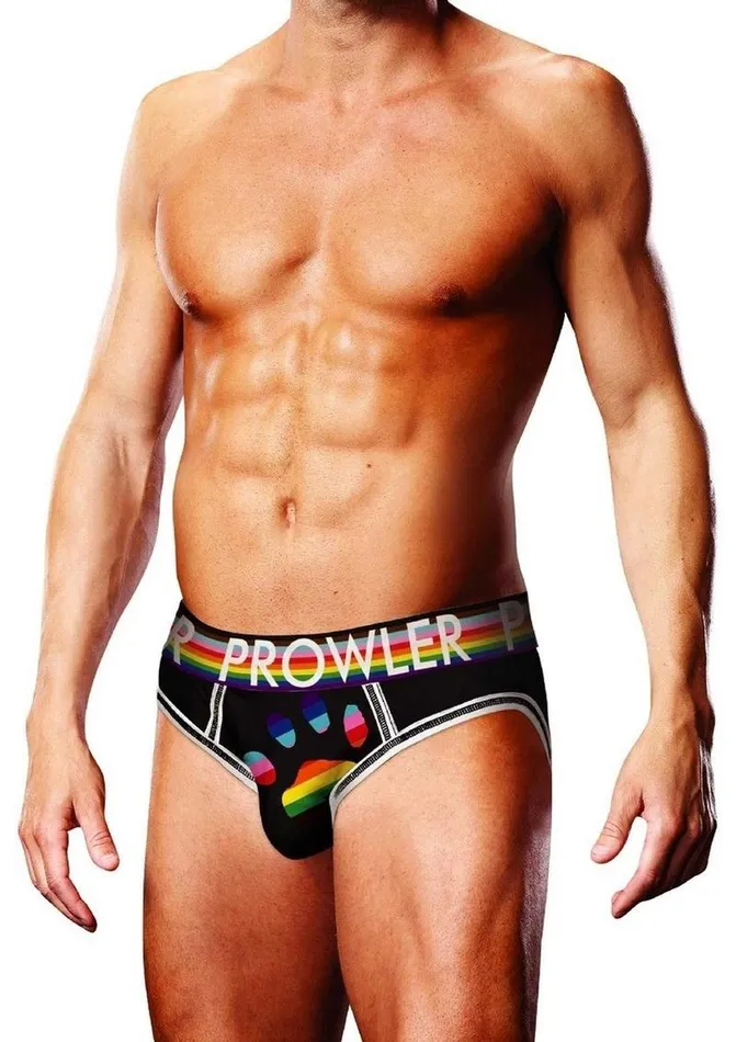 Anal Prowler Black Oversized Paw Open Brief Prowler