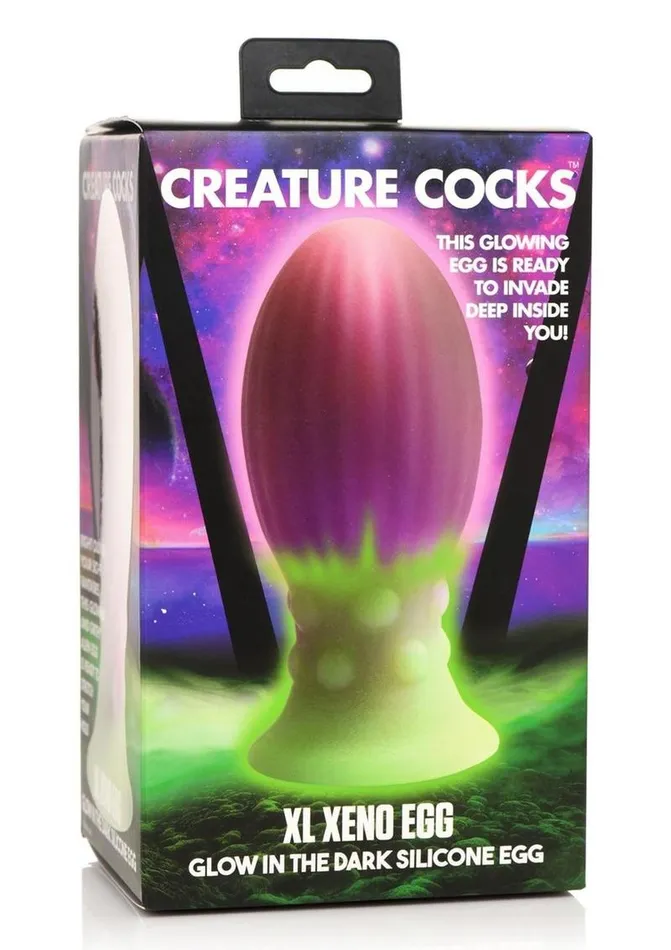 Creature Cocks Xeno Egg Glow In The Dark Silicone Egg Creature Cocks Female Sex Toys