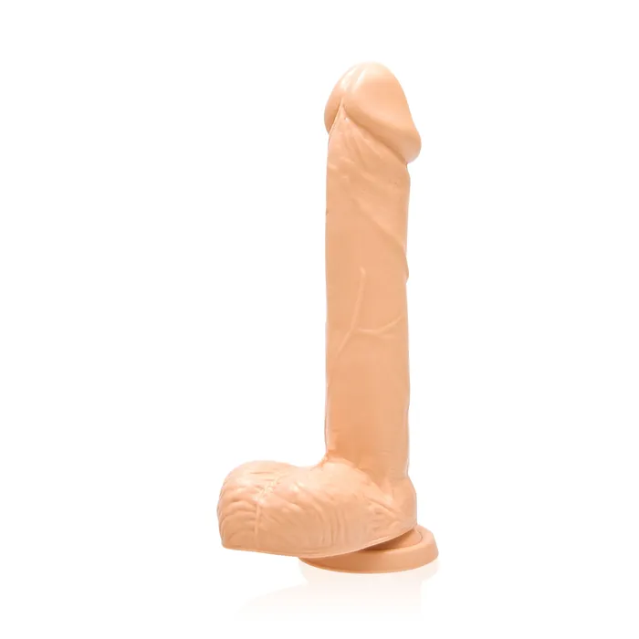 Dildos SI Novelties Si20510 8in COCK WBALLS WSUCTIONVANILLA Dildos SI Novelties Si20510 8in COCK WBALLS WSUCTIONVANILLA