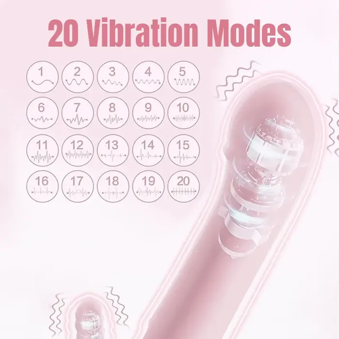 Inyarose Female Sex Toys 2in1 GSpot Clitoral Vibrator with Heating Function