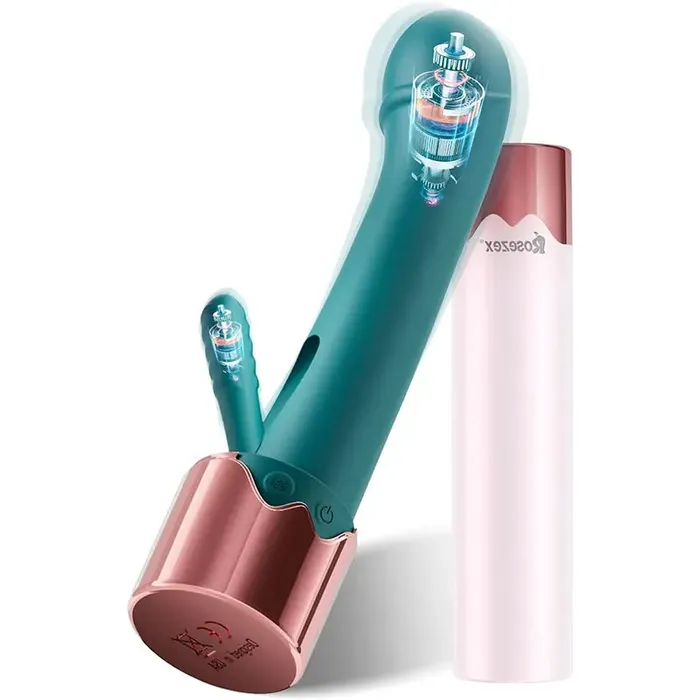 Inyarose Female Sex Toys 2in1 GSpot Clitoral Vibrator with Heating Function