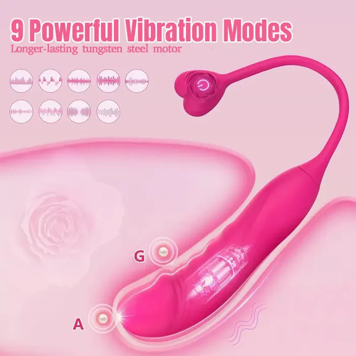 Inyarose Female Sex Toys 2in1 Vibrator Dildo for Women