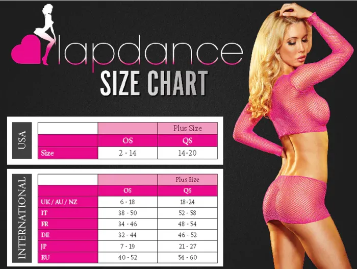 Lapdance 2 Piece Sexy Strappy Lace Bra Panty Set Hot Pink Lapdance Female Sex Toys