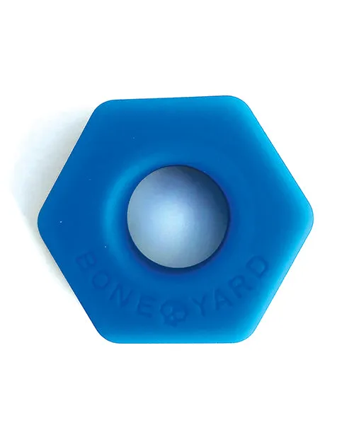 Male Sex Toys Open Desires Boneyard Bust a Nut Cock Ring Blue