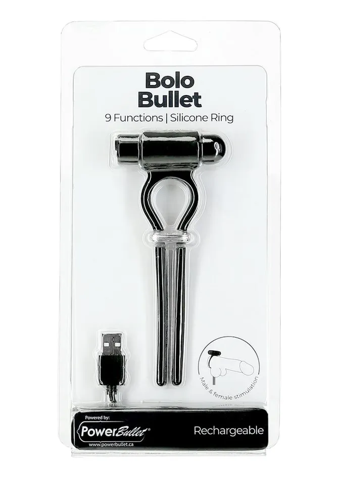 Male Sex Toys Powerbullet Bolo Bullet Silicone Rechargeable Penis Ring Powerbullet