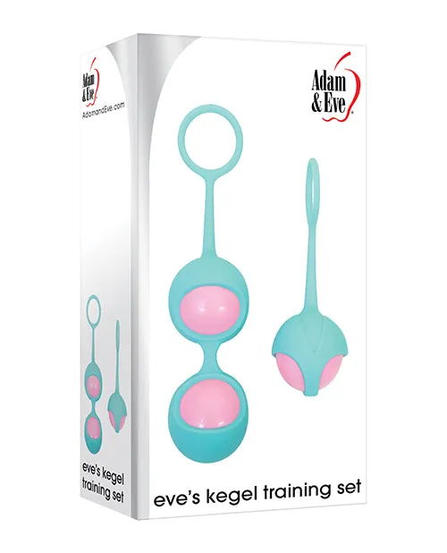 Open Desires Female Sex Toys Adam Eve Eves Kegel Training Set PinkTeal
