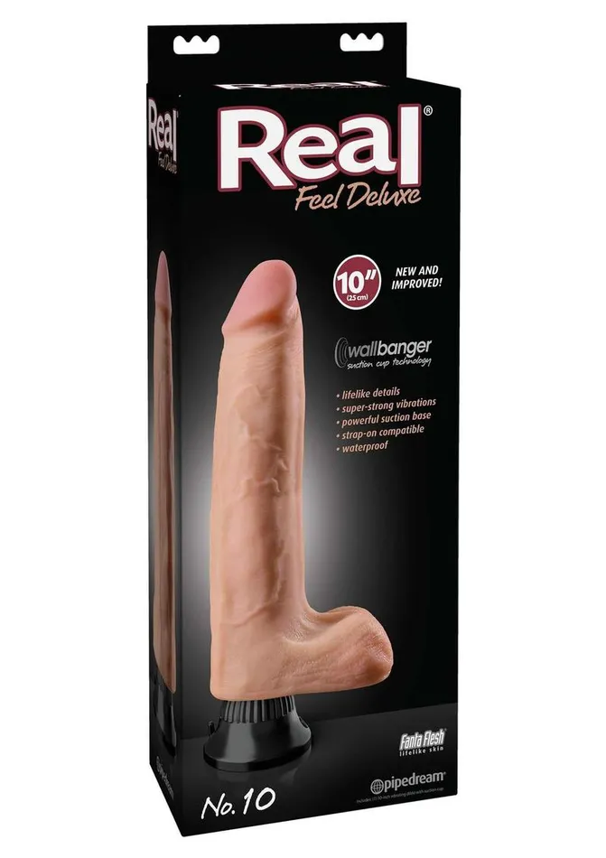 Real Feel Deluxe No 10 Wallbanger Vibrating Dildo with Balls Real Feel Deluxe Female Sex Toys Real Feel Deluxe No 10 Wallbanger Vibrating Dildo with Balls Real Feel Deluxe Female Sex Toys