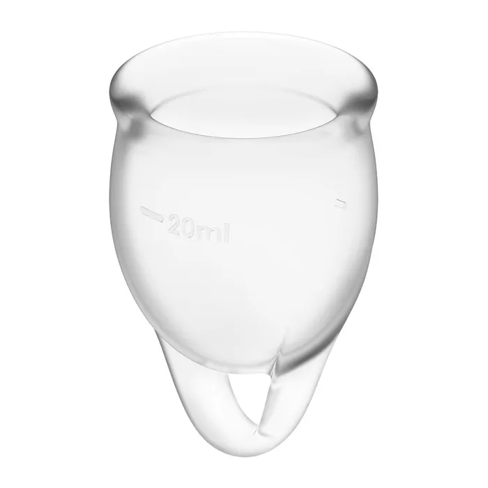 Satisfyer Satisfyer Feel Confident Menstrual Cups Clear Vibrators
