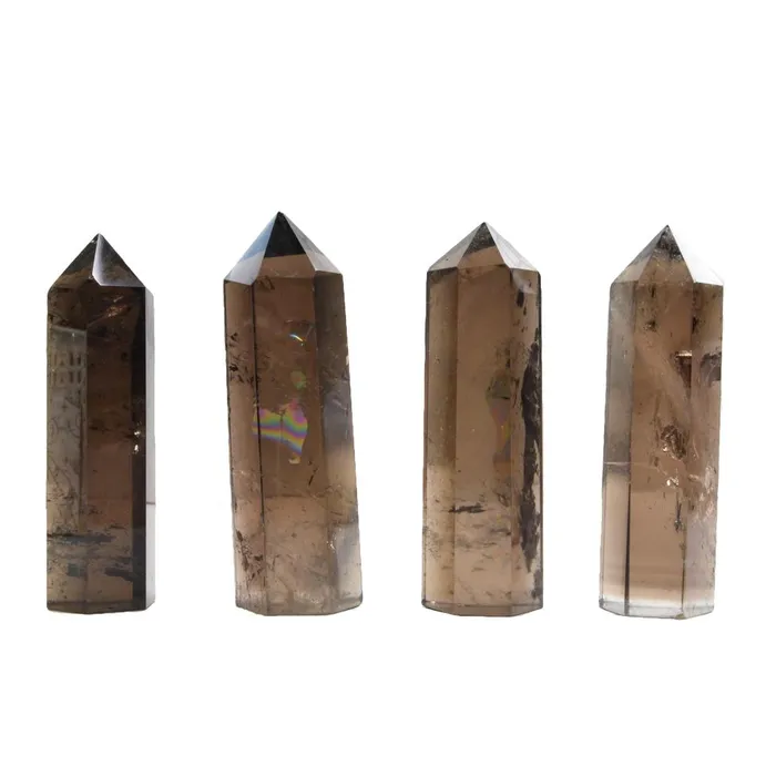 Smoky Quartz Terminated Point Gemstone Yoni Vibrators Smoky Quartz Terminated Point Gemstone Yoni Vibrators