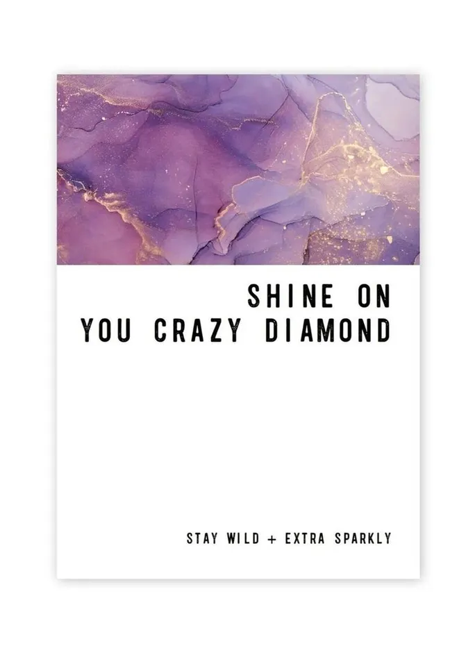 Vibrators Warm Human Crazy Diamond Greeting Card Warm Human