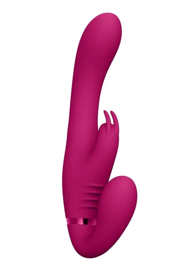 Vive by Shots Female Sex Toys Vive Suki Rechargeable Silicone Vibrating Strapless StrapOn Rabbit