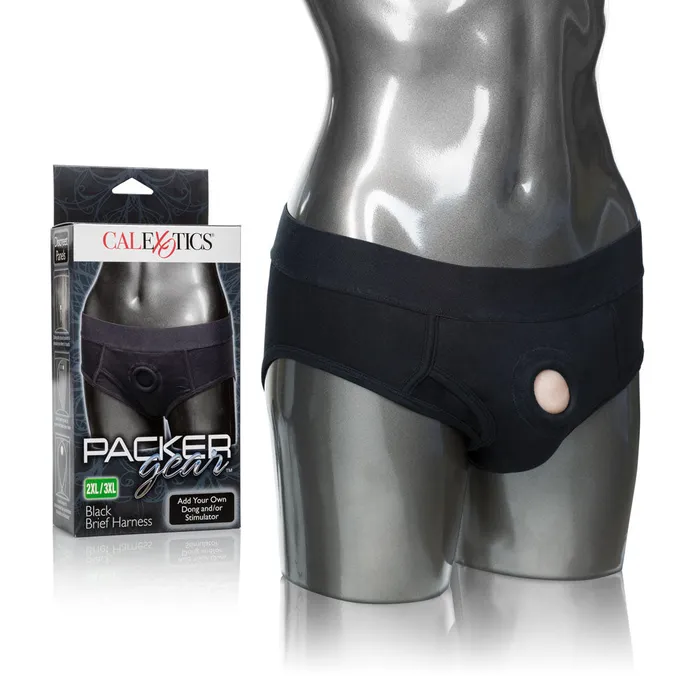 CalExotics Female Sex Toys Packer Gear Black Brief Harness 2xl3xl