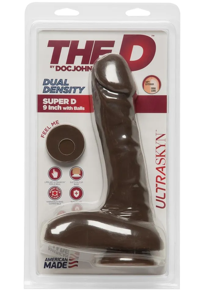 Female Sex Toys The D The D Super D Ultraskyn Dildo with Balls
