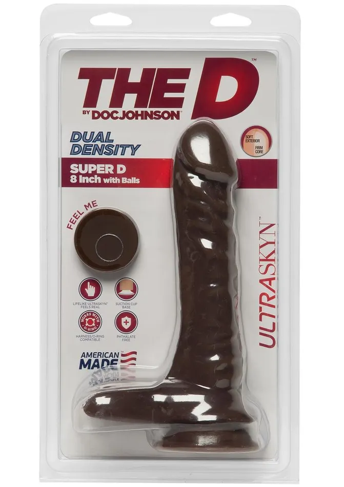 Female Sex Toys The D The D Super D Ultraskyn Dildo with Balls