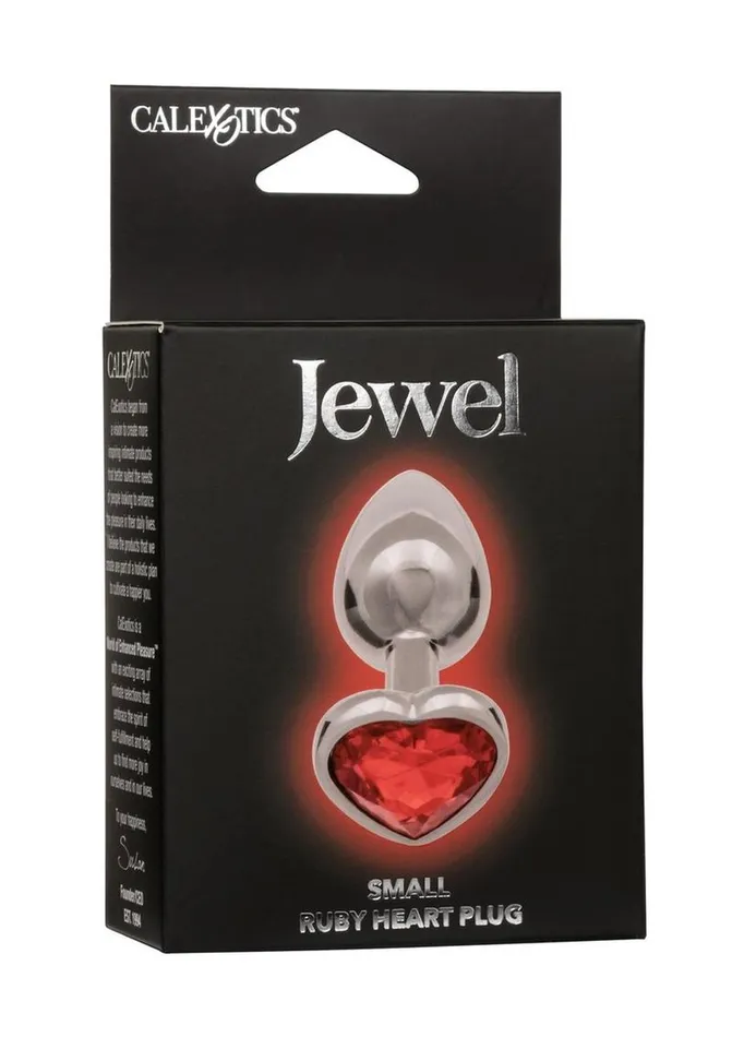 Jewel Anal Jewel Ruby Heart Aluminum Anal Plug