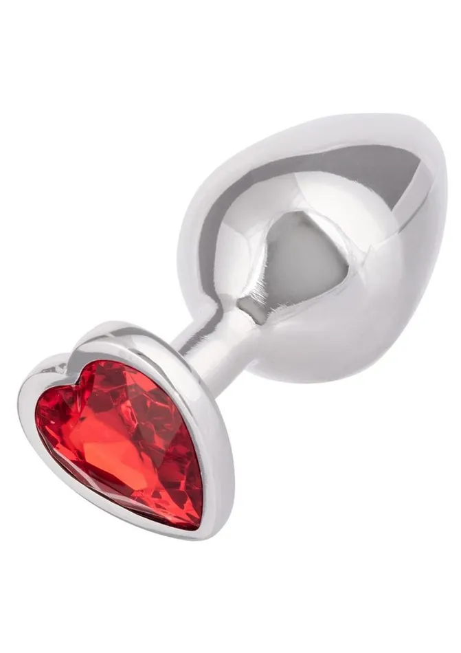 Jewel Anal Jewel Ruby Heart Aluminum Anal Plug