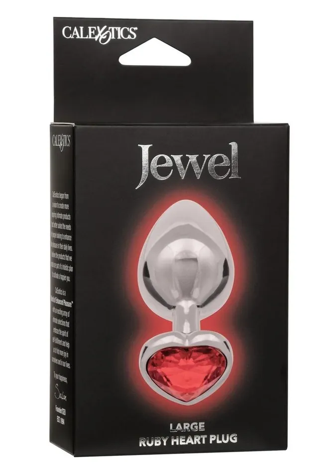 Jewel Anal Jewel Ruby Heart Aluminum Anal Plug