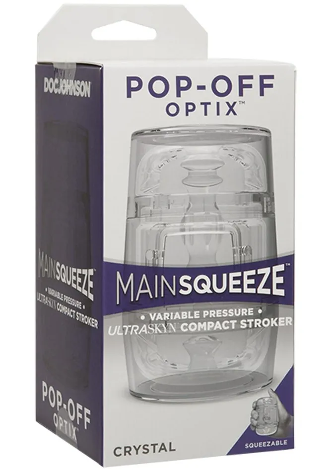 Main Squeeze Pop Off Ultraskyn Compact Masturbator Main Squeeze Male Sex Toys