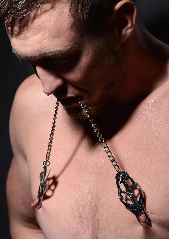 Male Sex Toys Master Series Master Series Sterling Monarch Nipple Vice
