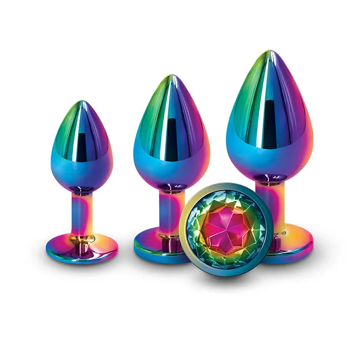 NS Novelties Anal Rear Assets Trainer Kit MulticolorRainbow